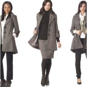CAbi tweed Shakespeare swing Coat